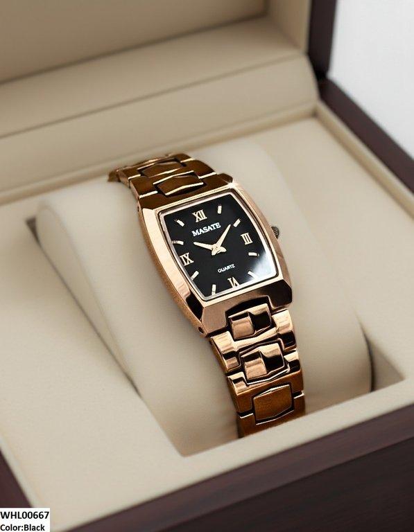 WHL00667 HWR Square Bezel Women's Watch - WHL