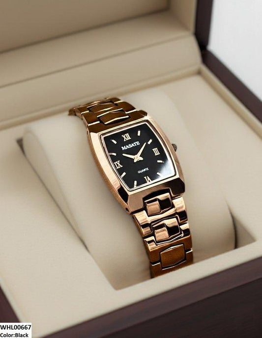 WHL00667 HWR Square Bezel Women's Watch - WHL