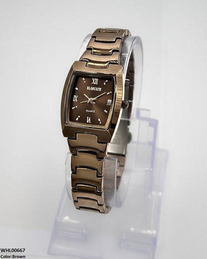 WHL00667 HWR Square Bezel Women's Watch - WHL