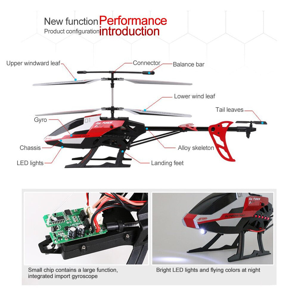 3.5 Channel remote Control Flood Bragon Helicopter