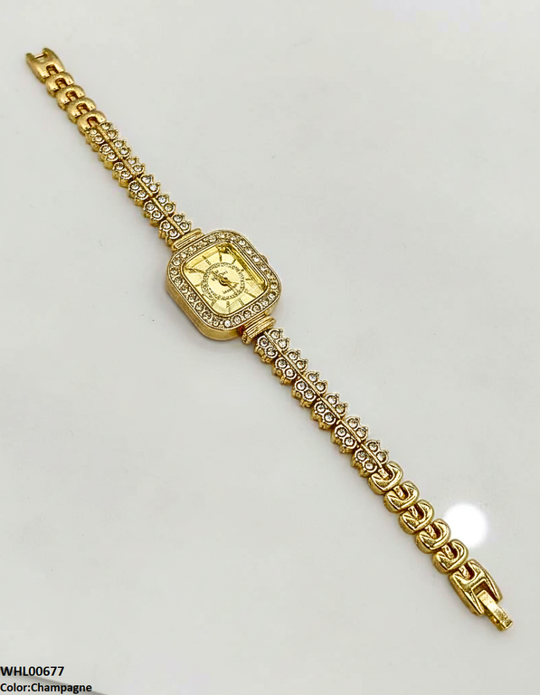 WHL00677 ZWA Square Stone Dial Women's Watch - WHL