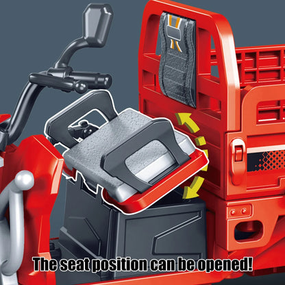 1:15 Scale Diecast Loader Rickshaw With Light And Sound And Smoke Effect