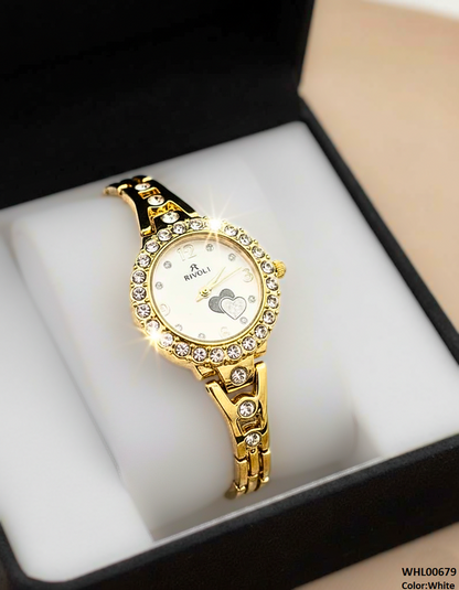 WHL00679 ZWA Round Heart Dial Women's Watch - WHL