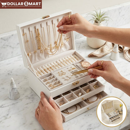 Three Layer Jewelry Storage Box