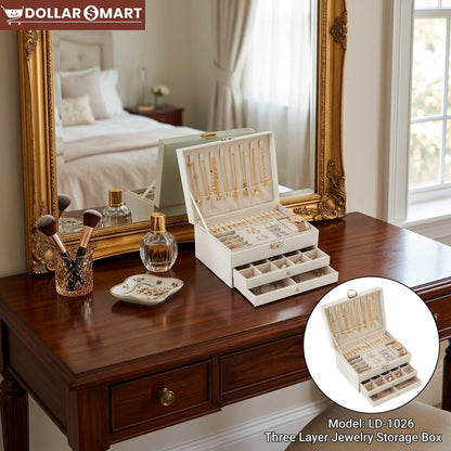 Three Layer Jewelry Storage Box