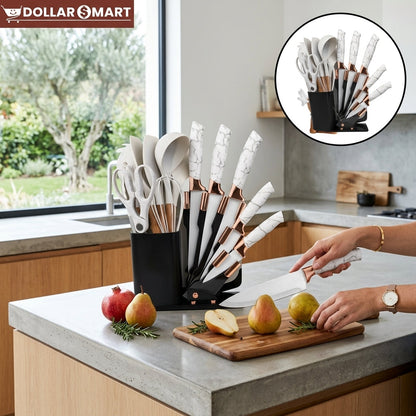 Acrylic Spoon And Knife Set of 19pcs