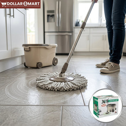 360 Rotating 6x Action Spinning Mop With Bucket