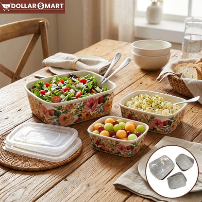 Rectangular Melamine Set of 3