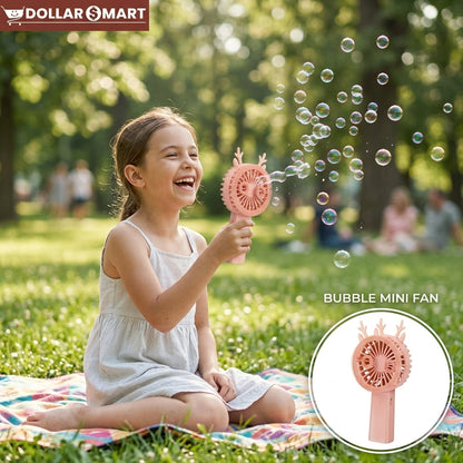 Bubble mini Fan Rechargeable