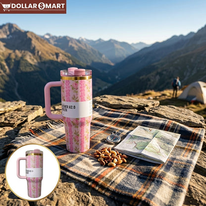 Pink Printed Tumbler