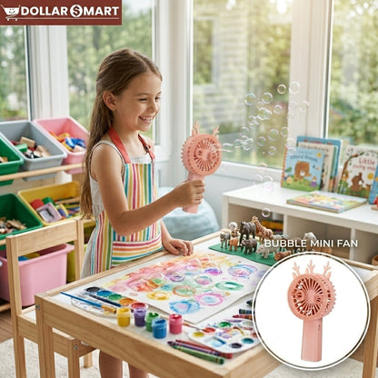 Bubble mini Fan Rechargeable