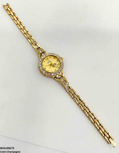 WHL00679 ZWA Round Heart Dial Women's Watch - WHL