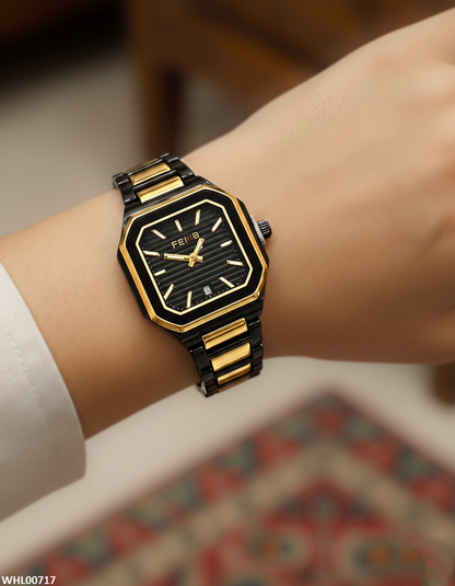 WHL00717 HWR Square Bezel Women's Watch - WHL