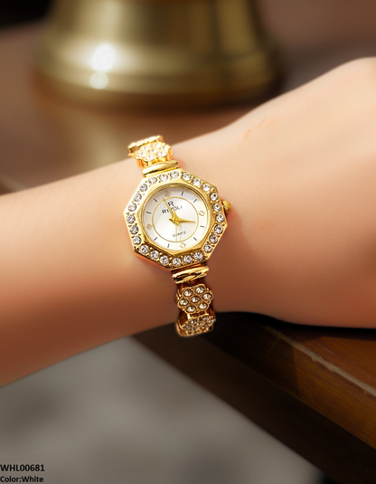 WHL00681 ZWA Round Stone Dial Women's Watch - WHL