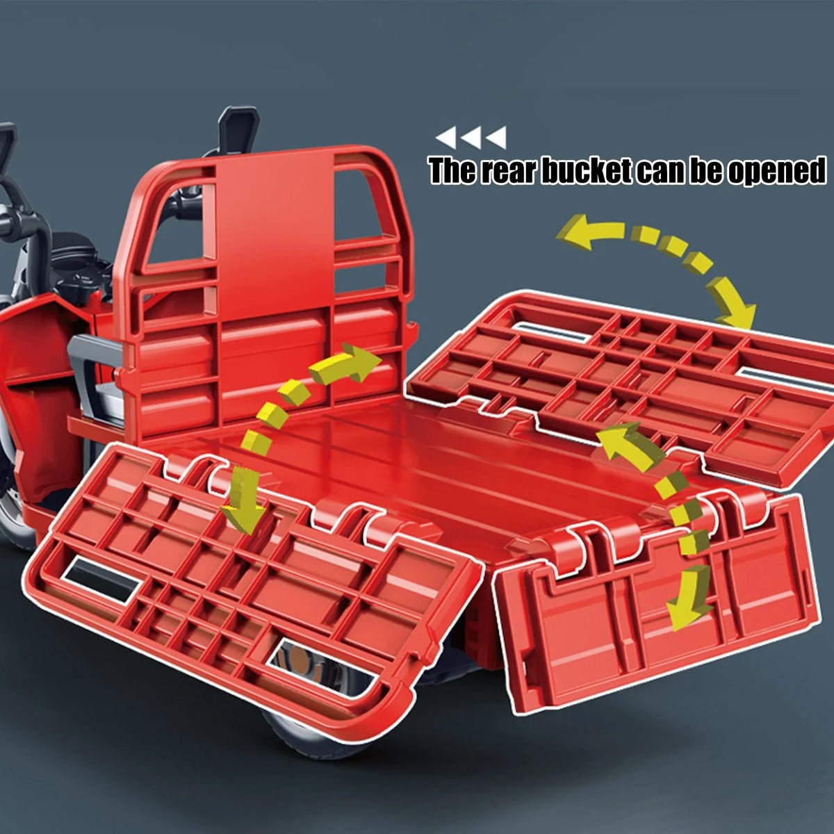 1:15 Scale Diecast Loader Rickshaw With Light And Sound And Smoke Effect
