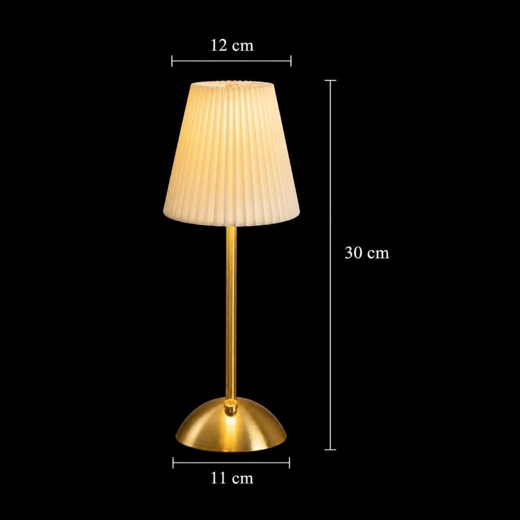 Elegant White Table Lamp-Rechargeable & Wireless