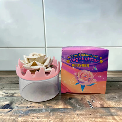 Flower Shape 2 in 1 Highlighter & Blusher - The Effect Online
