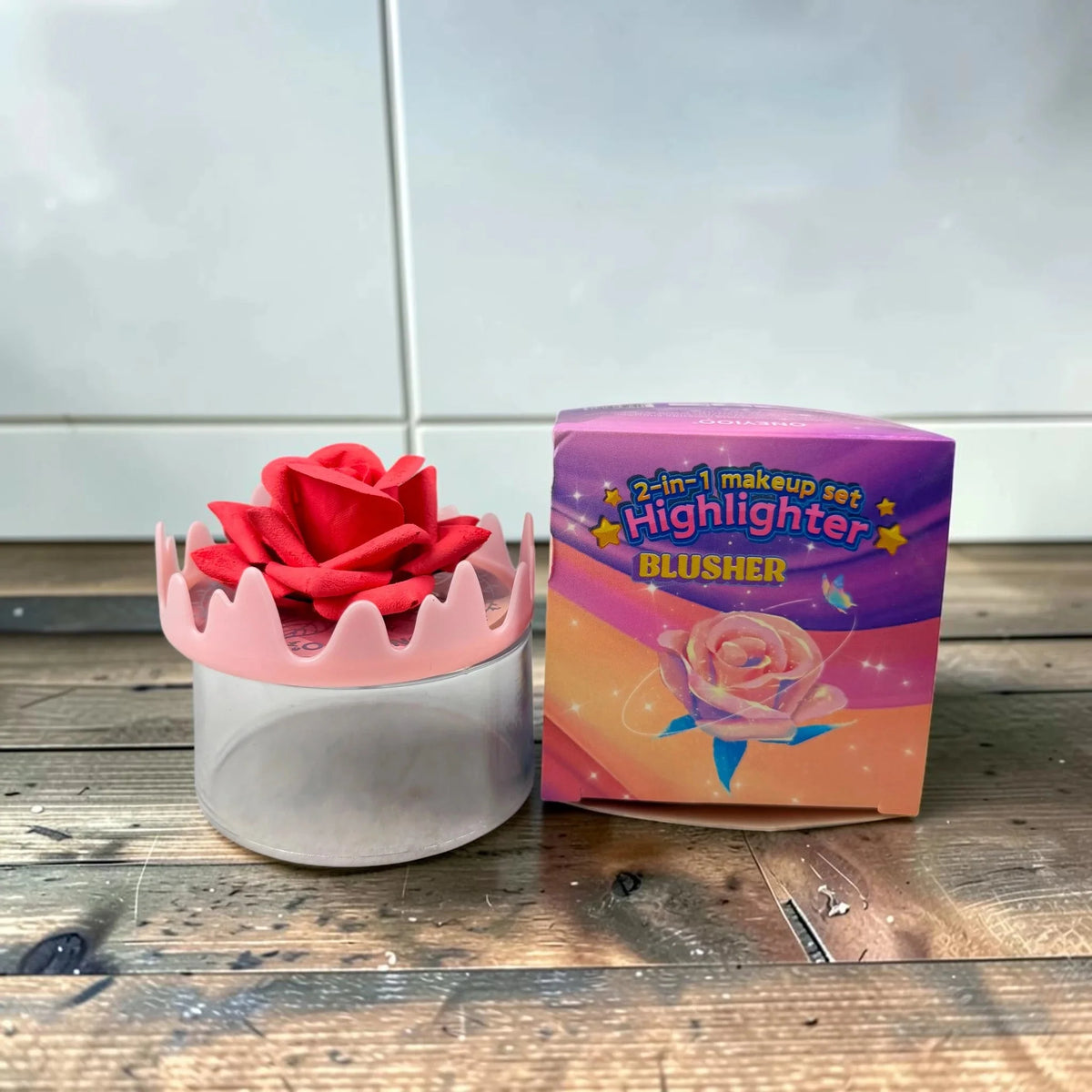 Flower Shape 2 in 1 Highlighter & Blusher
