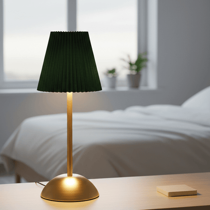 Forest Green Ambient Table Lamp – Rechargeable & Wireless