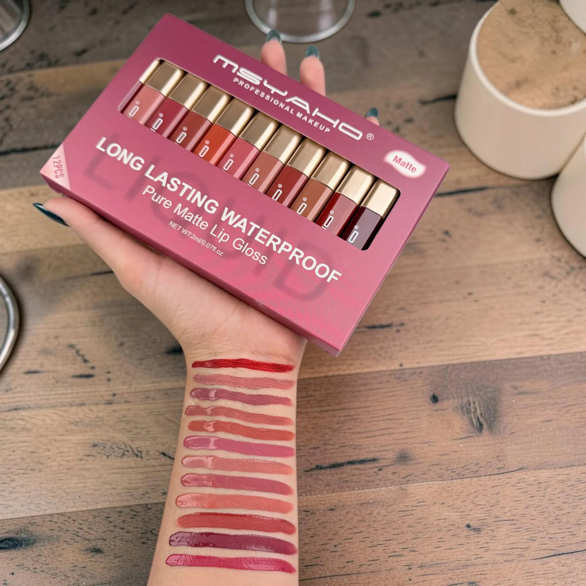 Msyaho Long Lasting Waterproof Matte Lip Gloss