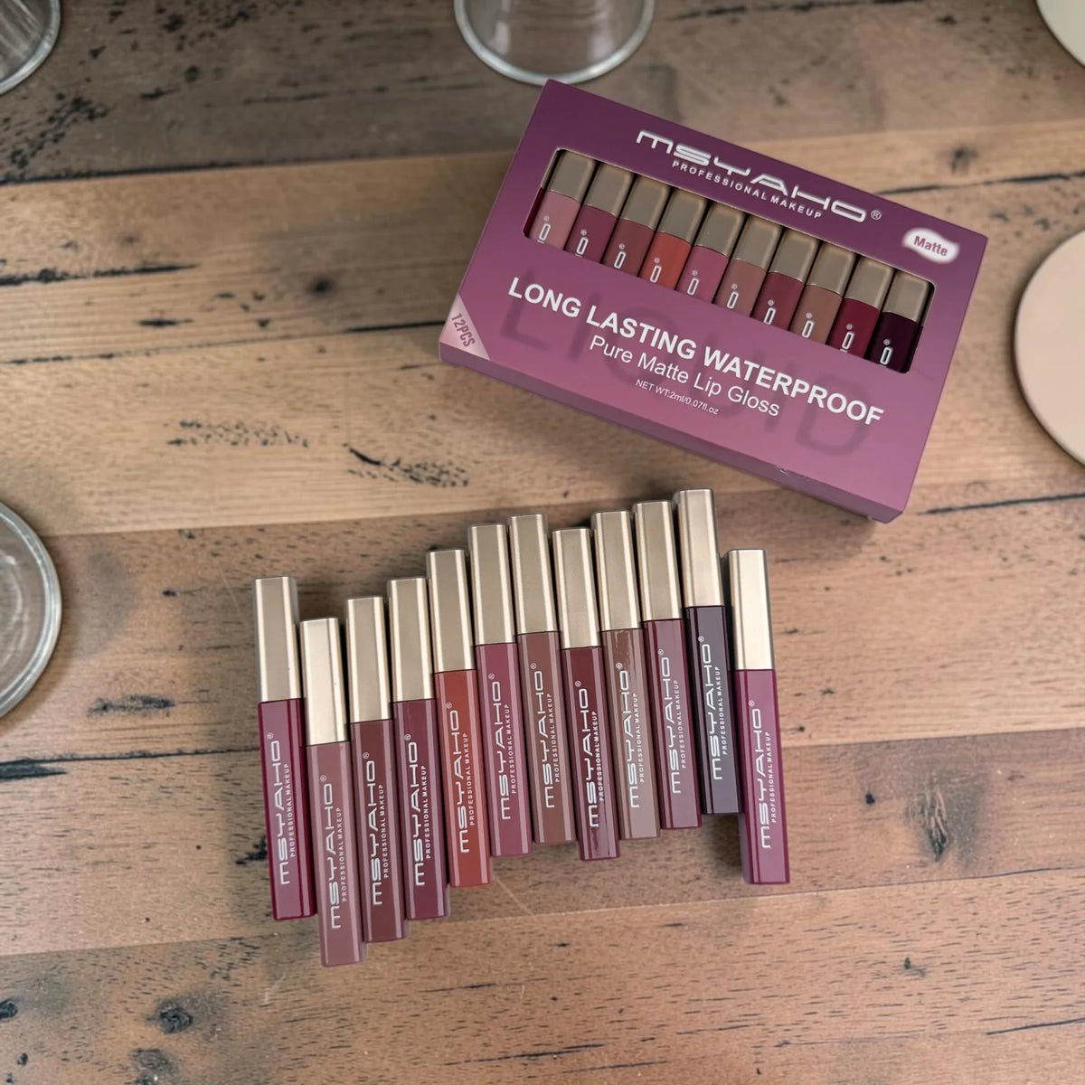 Msyaho Long Lasting Waterproof Matte Lip Gloss