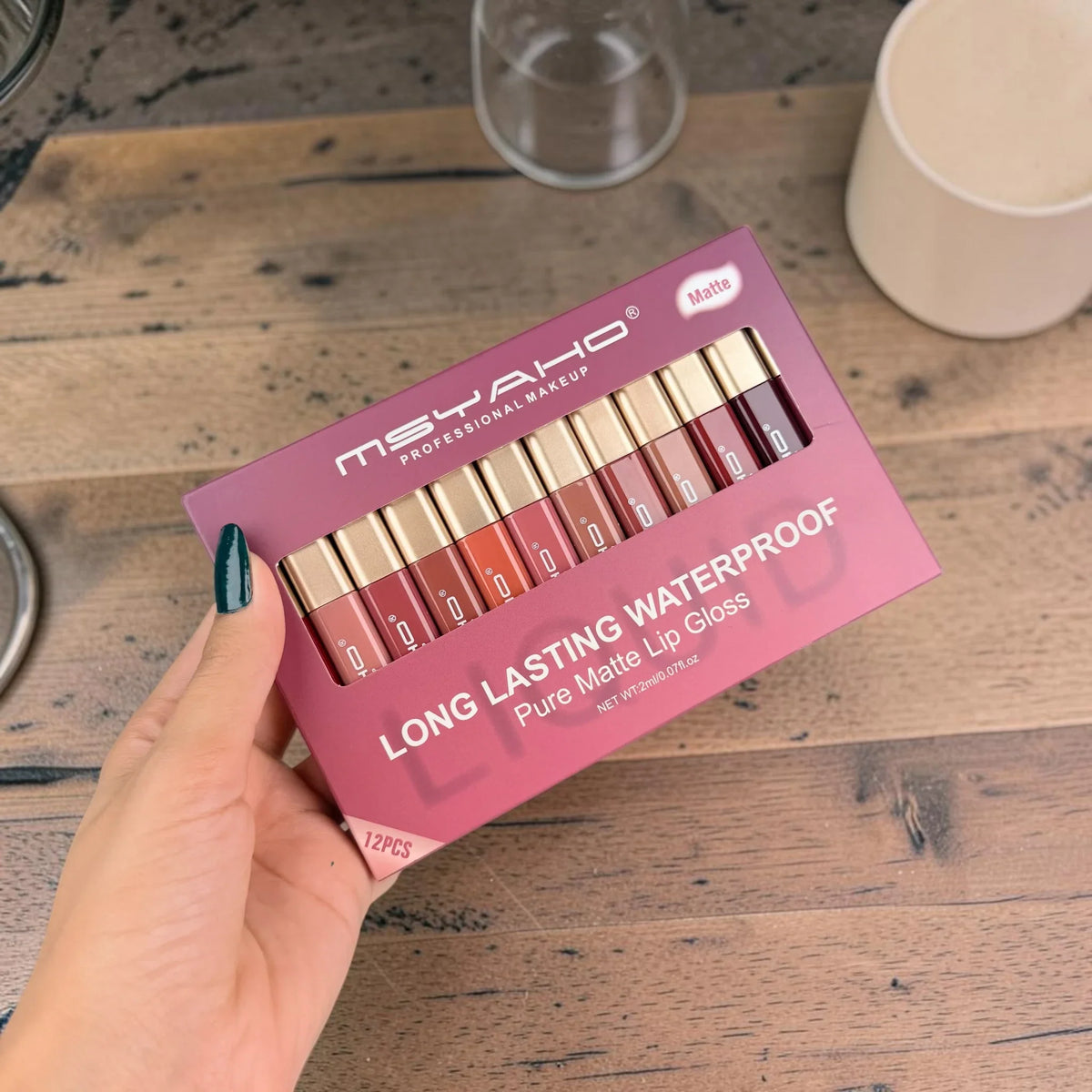 Msyaho Long Lasting Waterproof Matte Lip Gloss