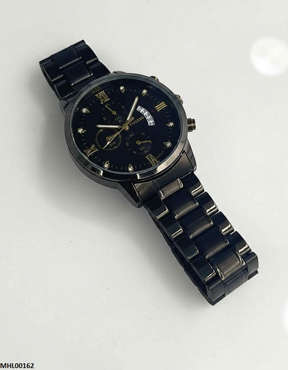MHL00162 HWR Round Black Digital Men's Watch - MHL