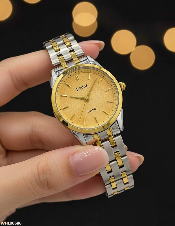 WHL00686 ZWA Round Champagne Dial Women's Watch - WHL