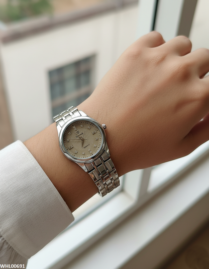 WHL00691 ZWA Round Stone Dial Women's Watch - WHL