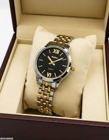 WHL00689 ZWA Round Black Dial Women's Watch - WHL