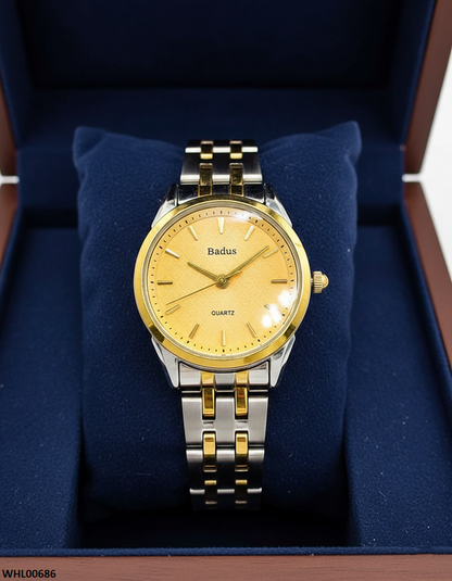 WHL00686 ZWA Round Champagne Dial Women's Watch - WHL