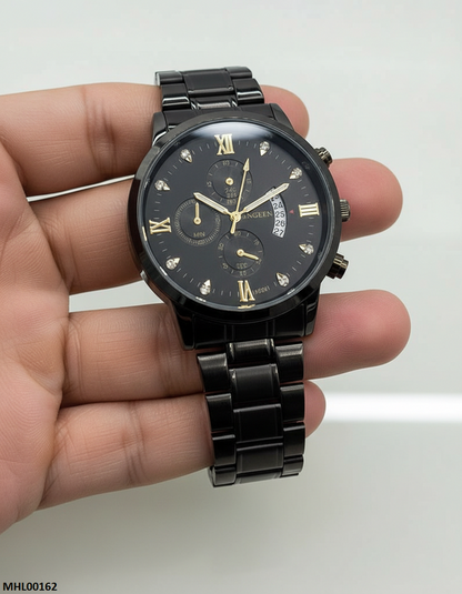 MHL00162 HWR Round Black Digital Men's Watch - MHL