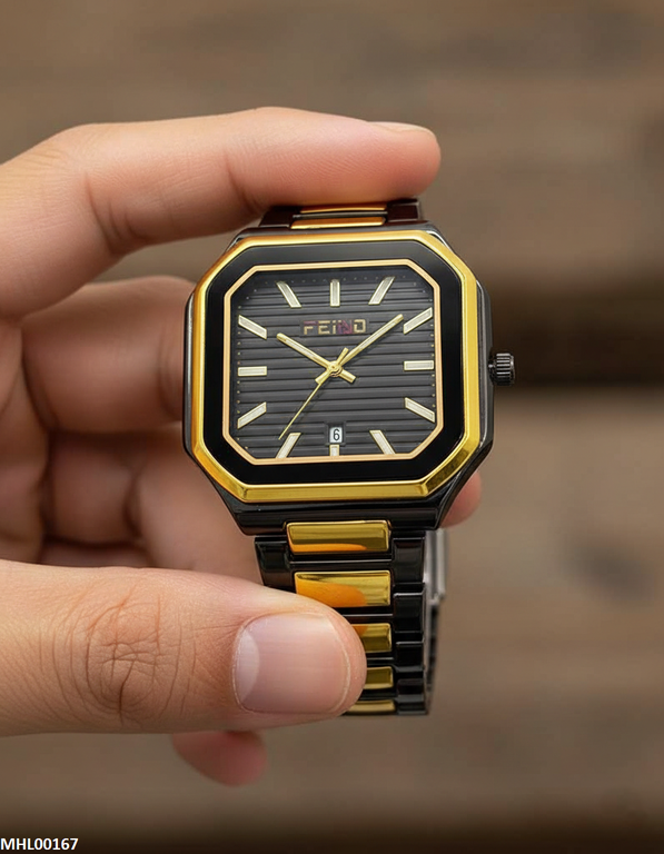MHL00167 HWR Square Bezel Men's Watch - MHL