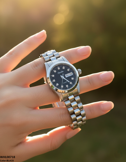 WHL00718 HWR Round Stone Dial Women's Watch - WHL