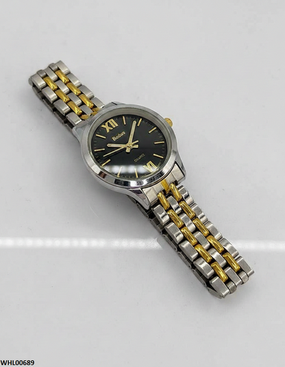 WHL00689 ZWA Round Black Dial Women's Watch - WHL
