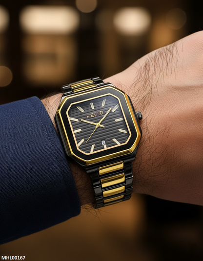 MHL00167 HWR Square Bezel Men's Watch - MHL