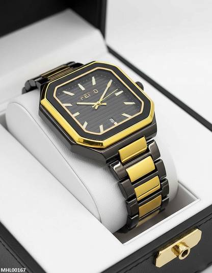 MHL00167 HWR Square Bezel Men's Watch - MHL