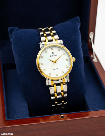 WHL00687 ZWA Round Stone Dial Women's Watch - WHL