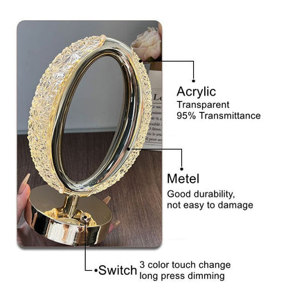 Luxury Crystal Table Lamp – Modern Oval Design for Home & Bedroom