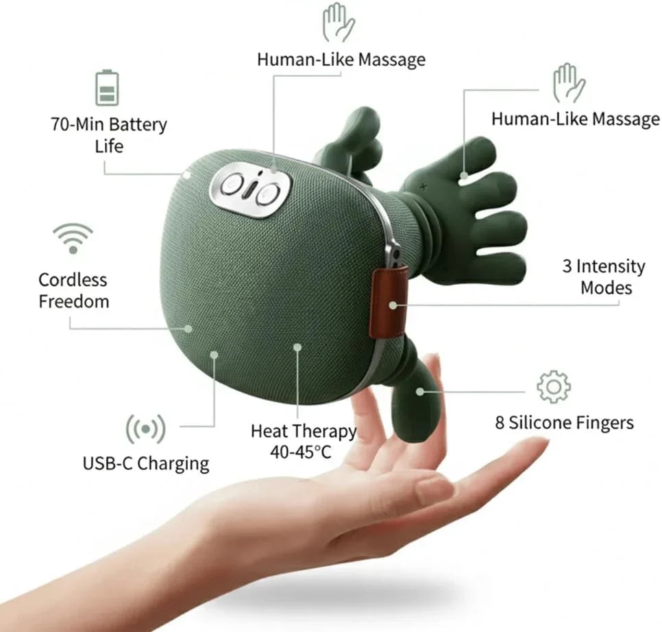Wearable Electric Simulated Hand Neck And Shoulder Massager