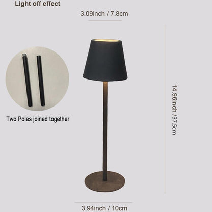 Minimalist Modern Table Lamp – Sleek Matte Black & White Design