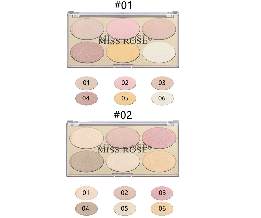 Miss rose Gilded Ellipse highlighters Kit