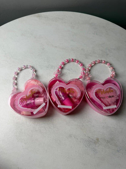 Mocallure Melinda Heart Shaped 3 in 1 Lip Gloss Set