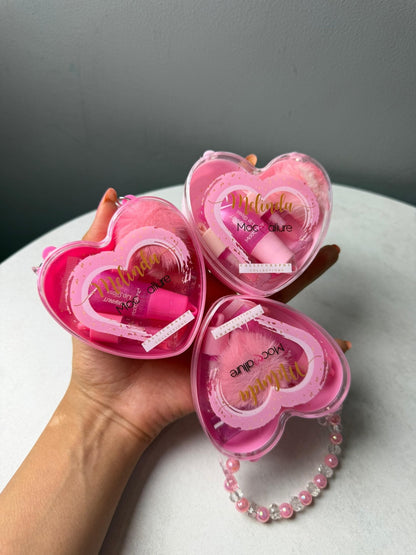 Mocallure Melinda Heart Shaped 3 in 1 Lip Gloss Set