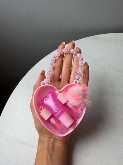 Mocallure Melinda Heart Shaped 3 in 1 Lip Gloss Set
