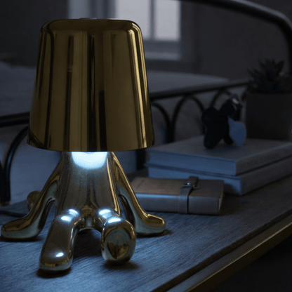 Modern Gold Decorative Table Lamp – Touch Sensor LED Bedside Lamp for Home & Bedroom