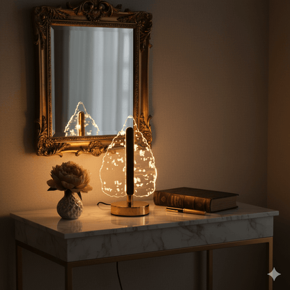Modern Leaf-Shape LED Table Lamp – Decorative Ambient Accent Light
