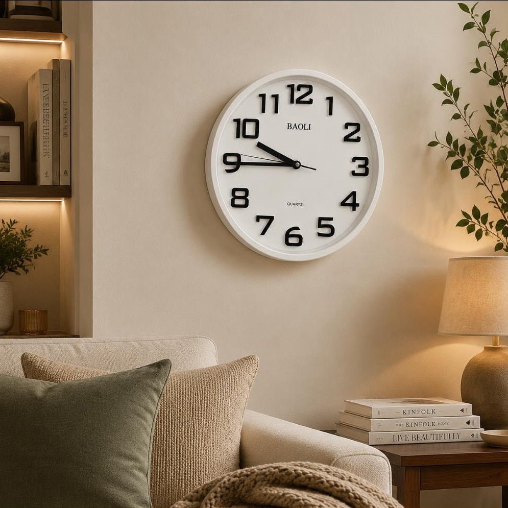 Modern Minimalist Round Wall Clock