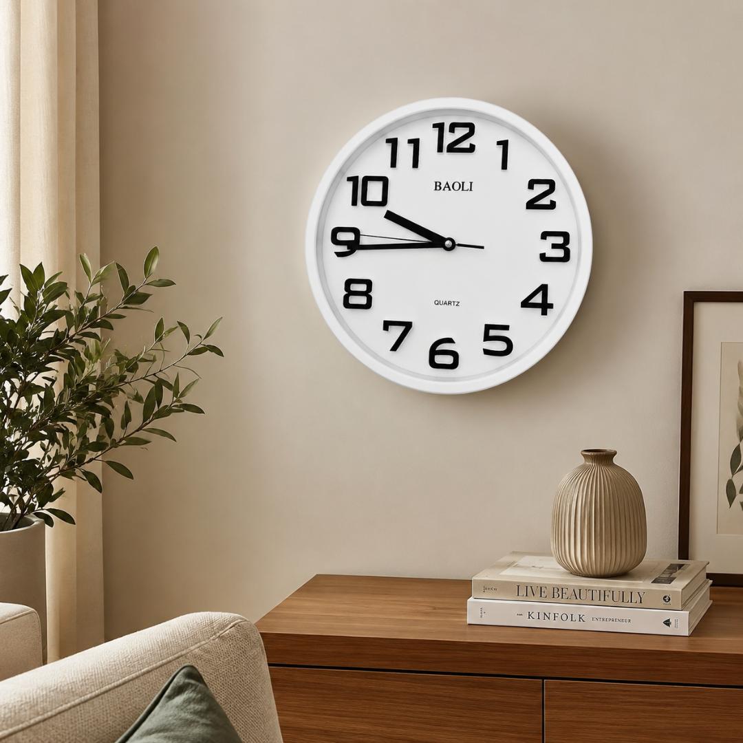 Modern Minimalist Round Wall Clock