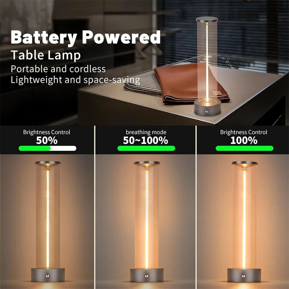 Quantum LED Night Lamp – Magnetic, Rechargeable & Touch-Sensor